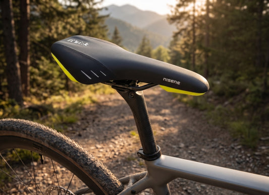 Fizik Nisene Road Mountain E-Bike Bicycle Bike Saddle Black with Yellow