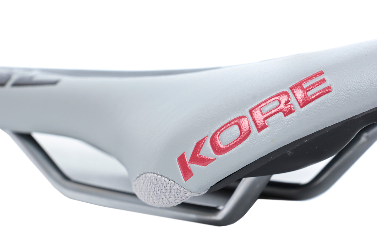KORE Performance Bicycle Saddle Cr-Mo Rails Road MTB Bike Seat Black with Red