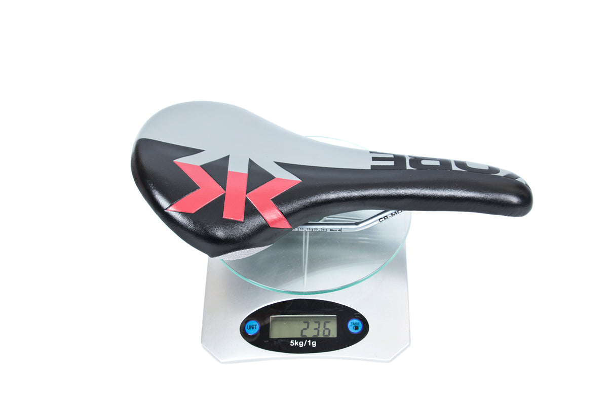 KORE Performance Bicycle Saddle Cr-Mo Rails Road MTB Bike Seat Black with Red