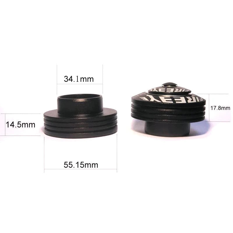 FireEye IRIS-XL 1-1/8" External Headset CNC Alloy Sealed Bearing MTB DH Silver /Copper