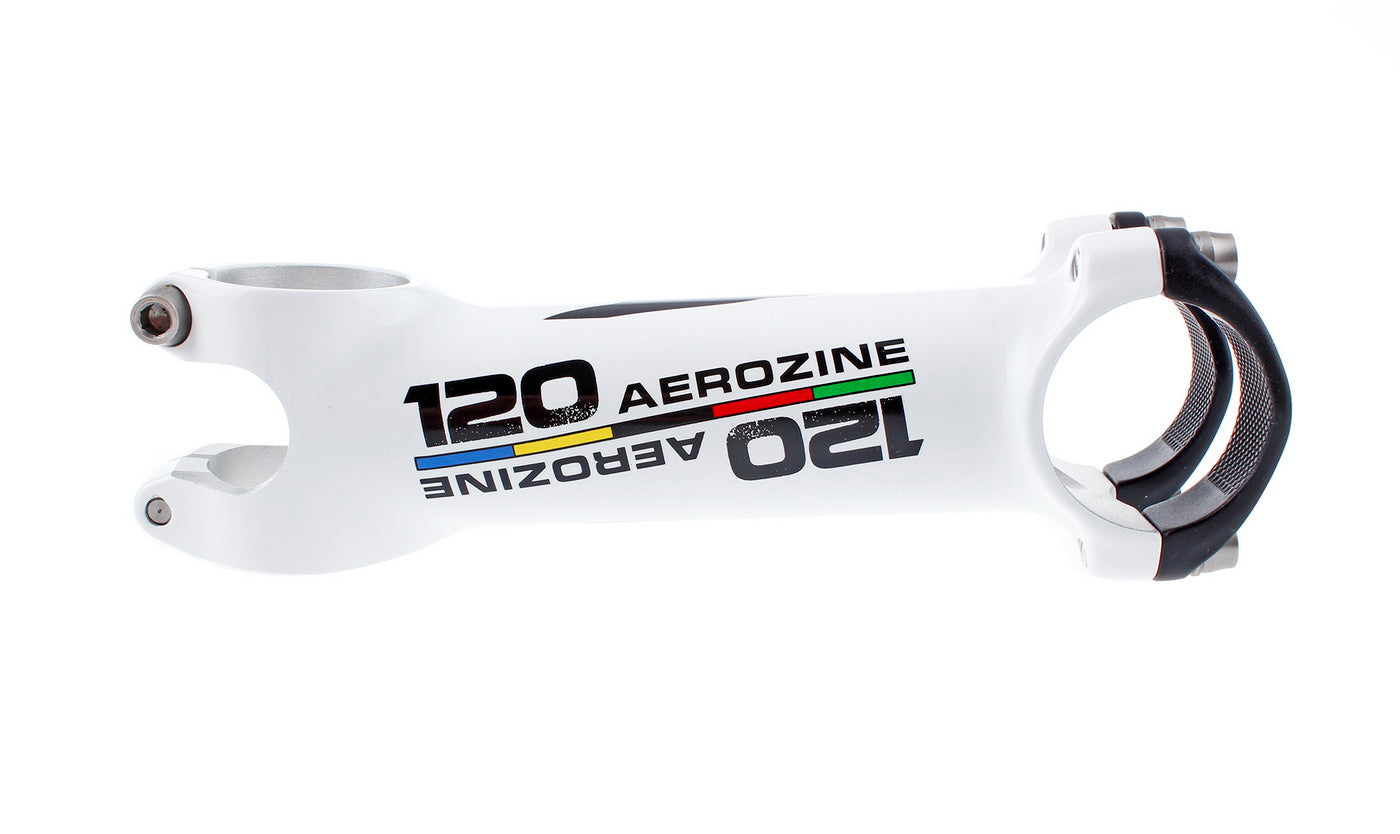 Aerozine XS7 Road MTB E-Bike Cycling AL7050 Stem w/Titanium bolts 6D 120mm White