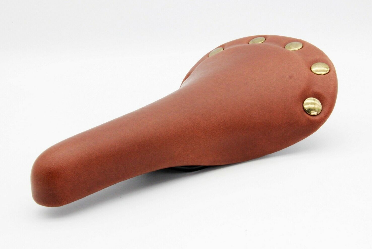 Selle route/fixie imitation cuir rouge rivet inox - Accessoire Vélo Pas Selle route/fixie imitation cuir rouge rivet inox - Accessoire Vélo Pas