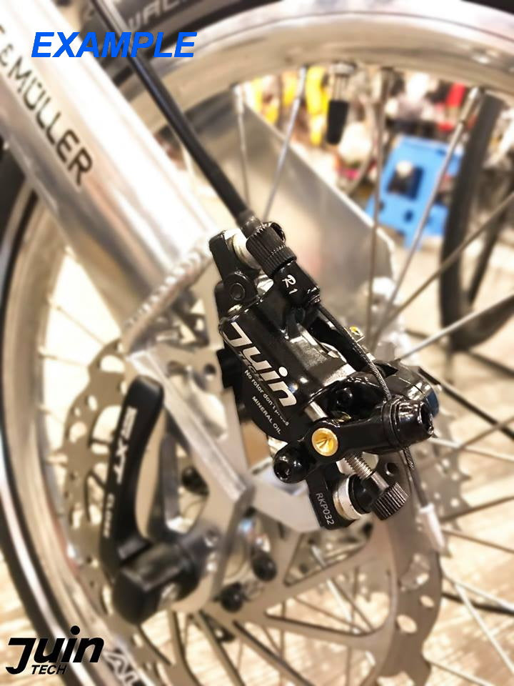 Juin Tech R1 Hybrid Hydraulic Road Cyclocross Bike Disc Brake Set